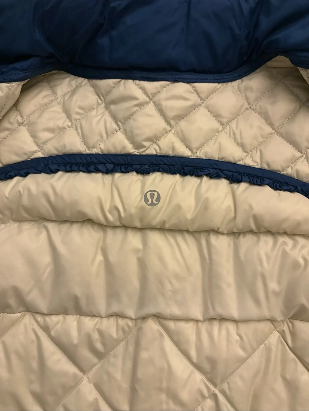 lululemon athletica Navy Blue Quilted Zip Vest